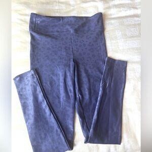 B9 Women’s Koral Dark Purple Leopard 🐆 Print Leggings size Small